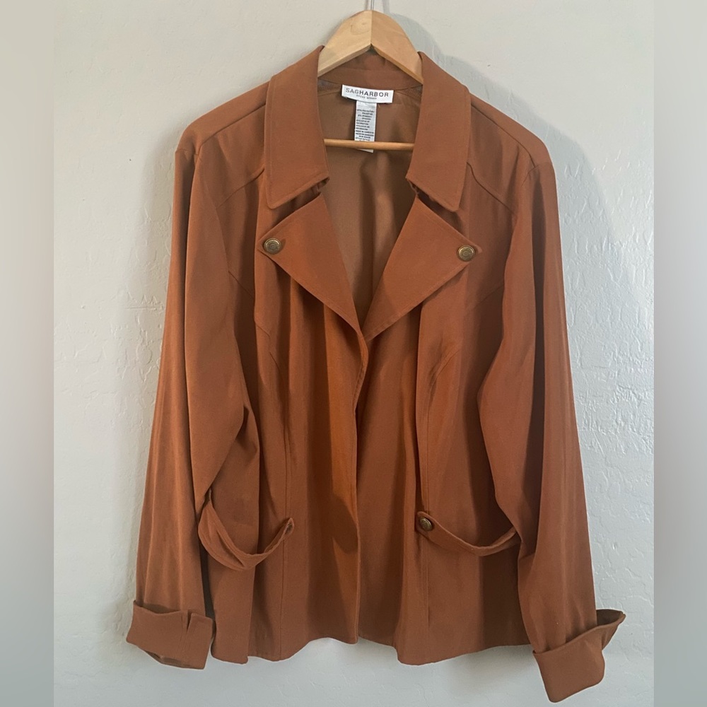 Sag Harbor camel color jacket/blazer. Size 24W